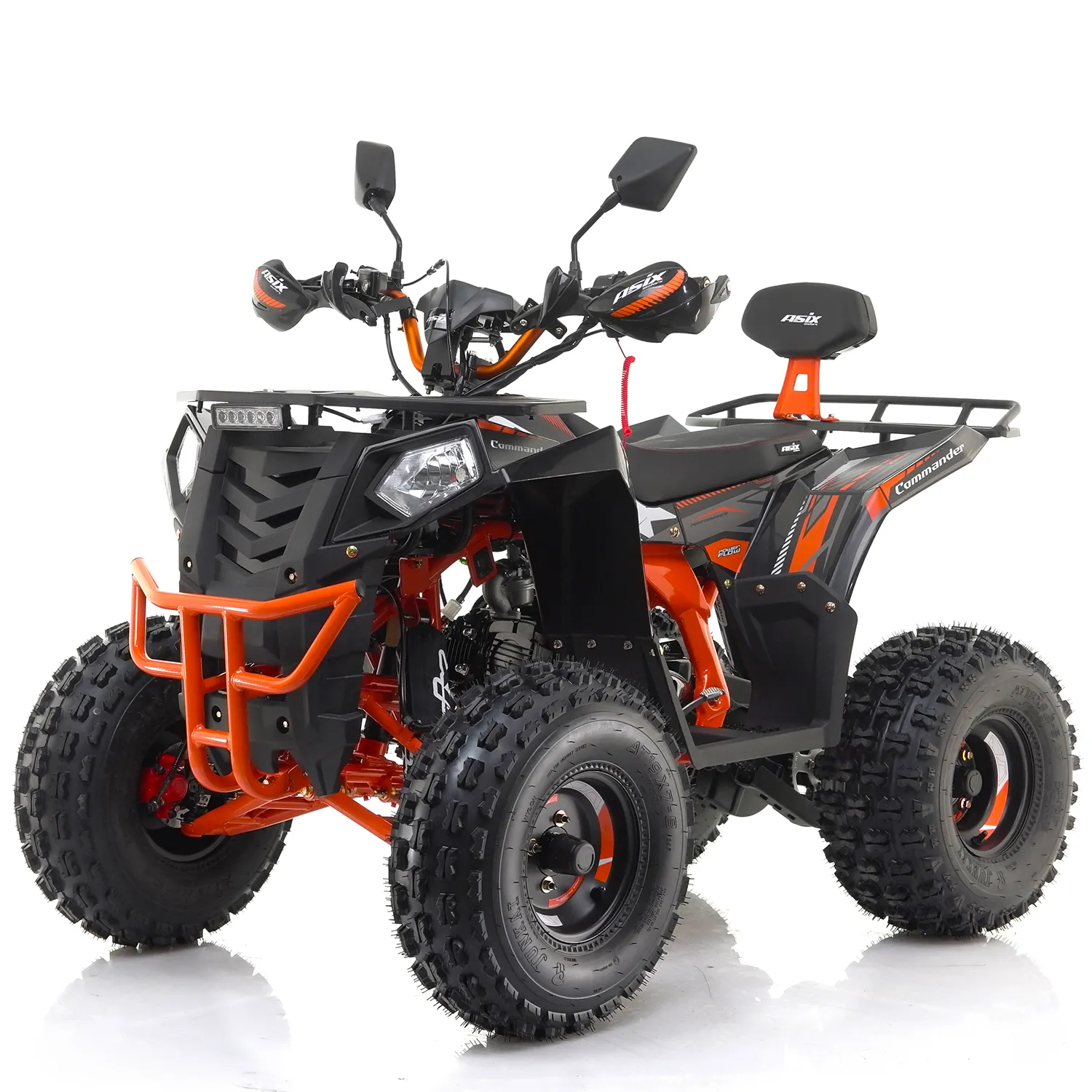 Motociclete & ATV - ATV Asix Comander 125cc, roti 8", 1+1 viteze, culoare negru/portocaliu