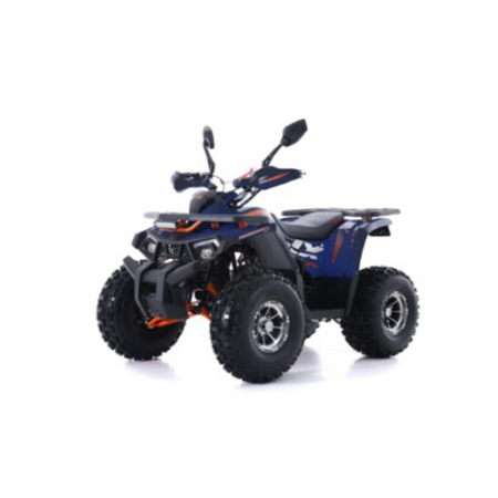 Motociclete & ATV - ATV Asix Fourcraft 125cc, A1, roti 8", jante din aluminiu, 3+1 viteze, culoare albastru inchis/portocaliu