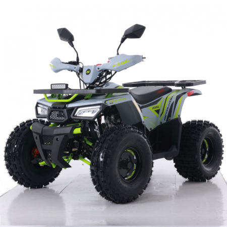 Motociclete & ATV - Atv Asix Hunter 125cc, roti 8 inch, 1+1 viteze, culoare gri/lime