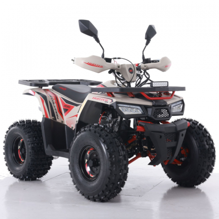 Motociclete & ATV - Atv Asix Hunter 125cc, roti 8 inch, 1+1 viteze, culoare rosu/nisipiu