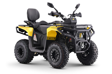 MOTOCICLETE & ATV - ATV Asix Gladiator RS, 200cc, roti 10 inch,1+1 viteze, injectie si racire apa, culoare galben/gri