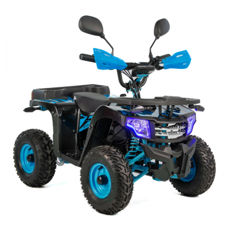 Motociclete & ATV - Atv electric copii XTR E-M14 1200W, culoare negru/albastru