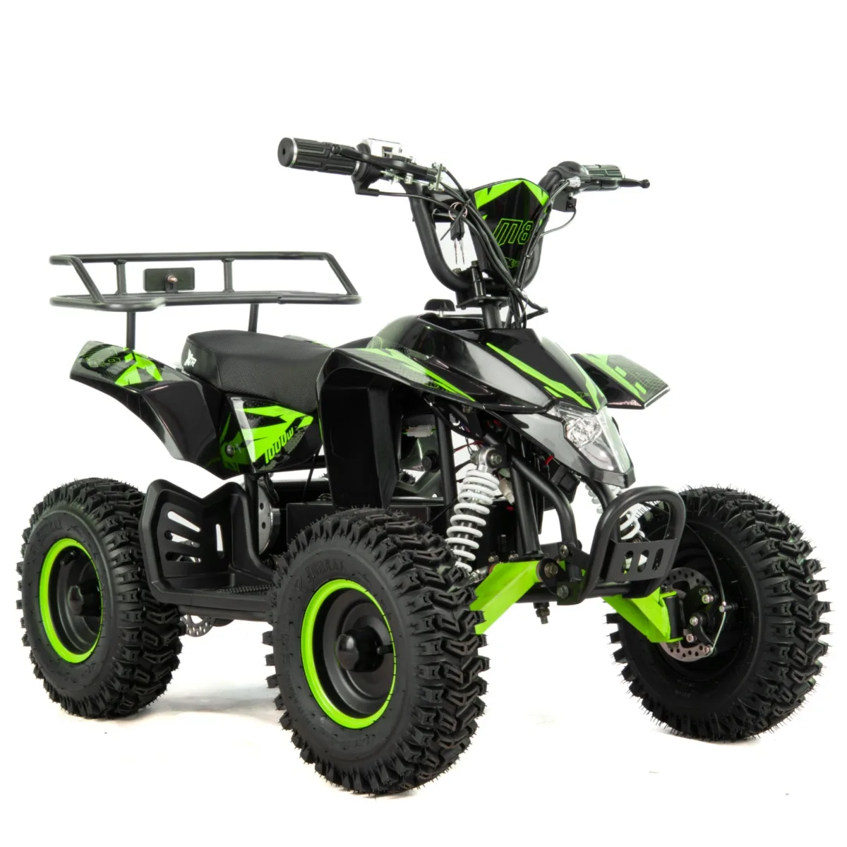 MOTOCICLETE & ATV - Atv electric copii XTR E-M8/6 800W, culoare negru/verde