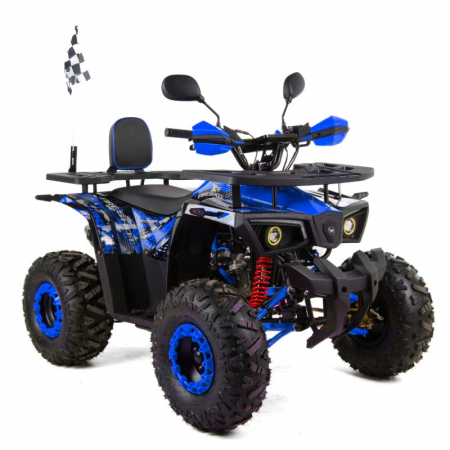 Motociclete & ATV - ATV XTR Pro FireShot 002, roti 8 inch, 125cc, 1+1 viteze, culoare negru/albastru