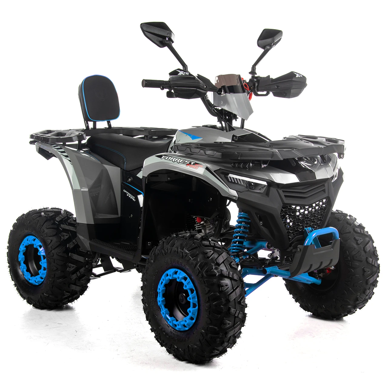 MOTOCICLETE & ATV - ATV XTR Pro Forest 125cc, 8 inch, Semi-Automat 3+1, Pornire Electrica, Gri-Albastru