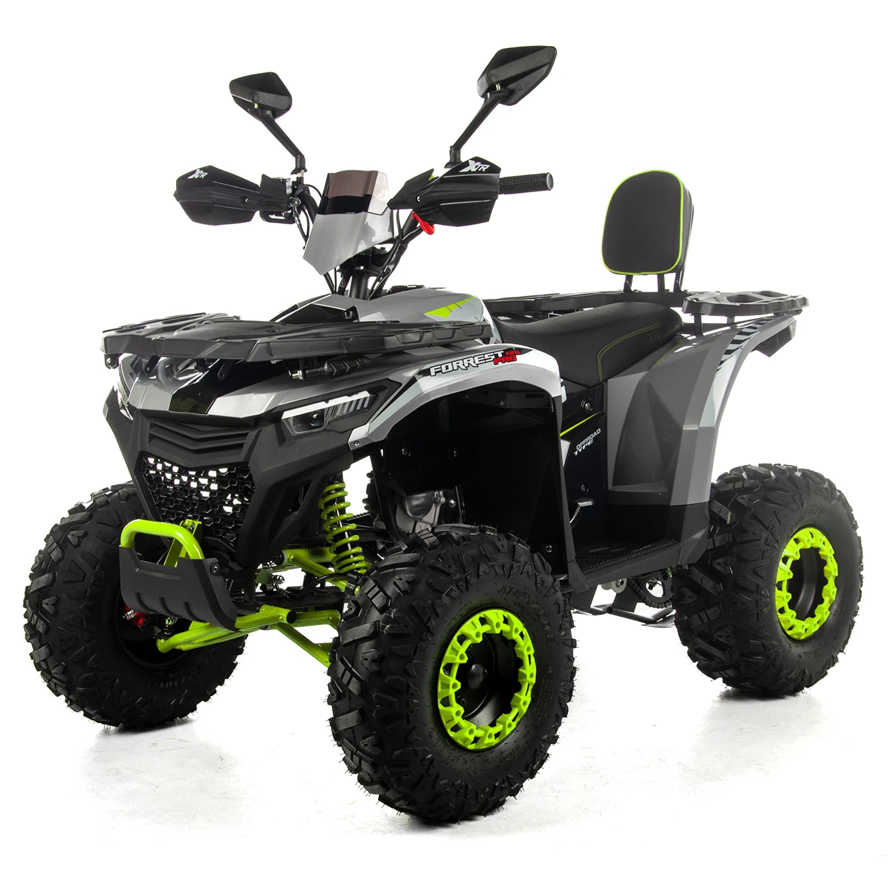 MOTOCICLETE & ATV - ATV XTR Pro Forest 125cc, 8 inch, Semi-Automat 3+1, Pornire Electrica, Gri-Lime