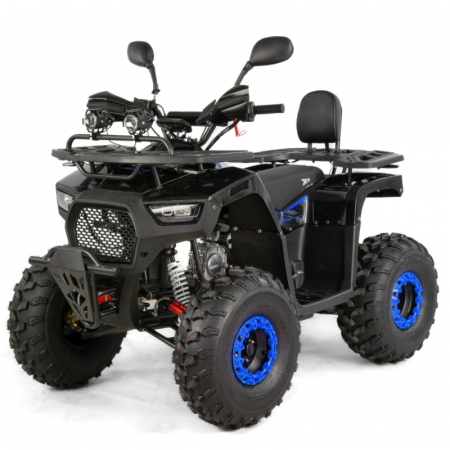 Motociclete & ATV - ATV XTR Pro Hurricane, roti 8 inch, 150cc, 3+1 viteze, culoare negru/albastru
