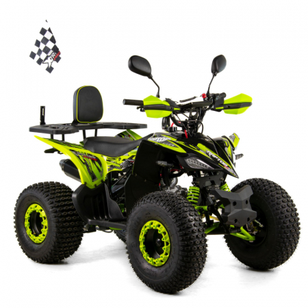 Motociclete & ATV - ATV XTR Pro Raptor 016, roti 8 inch, 125cc, 1+1 viteze, culoare negru/verde