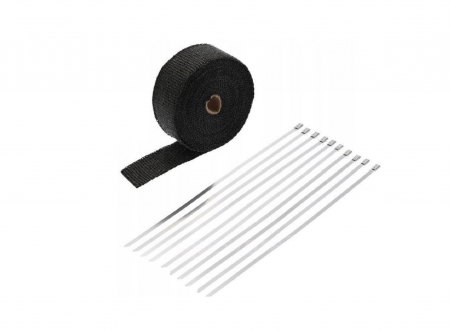 Evacuare - Banda termica toba esapament, culoare negru, lungime 10m