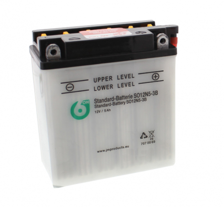 Baterii - Baterie 12V5Ah moto + electrolit 6-ON 12N5-3B