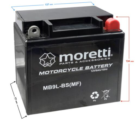 Baterii - Baterie moto/atv Gel MB9L-BS (12v 9ah)