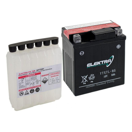 Baterii - Baterie moto + electrolit 12V5Ah YTX5L-BS