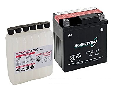 Baterii - Baterie moto+electrolit 12V6AH / YTX7L-BS / RMS