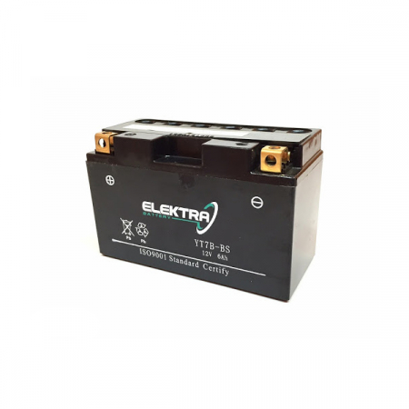 Baterii - Baterie moto + electrolit 12V7Ah YT7B-BS= YT7B-4