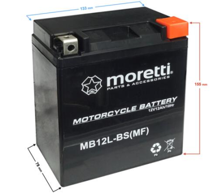 Baterii - Baterie moto (Gel) MB12L-BS (12v12ah)