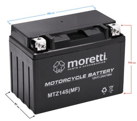 Baterii - Baterie moto Gel MTZ14S (YTZ12S) 12v 11.2ah