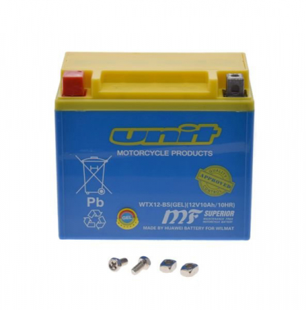 Baterii - Baterie moto WTX12-BS, YTX12-BS, Gel, 12 Volti