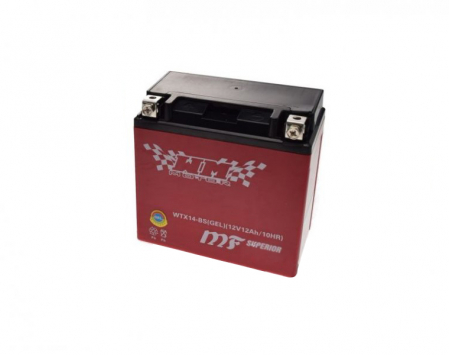 Baterii - Baterie moto WTX14-BS / YTX14-BS, gel, 12V