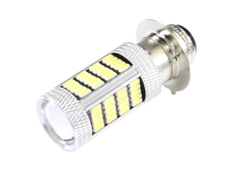 Becuri - Bec far LED scutere/atv,P15D-25-1, 4014, 92SMD, 56mm, 12V,lumina alba