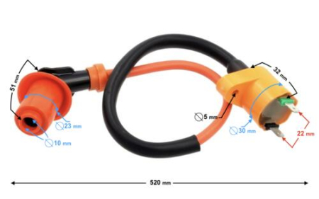 ELECTRICA & LUMINI - Bobina inductie + pipa scuter 4T, TUNING