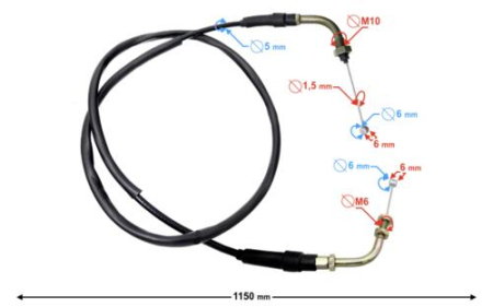 SUSPENSIE CADRU - Cablu acceleratie Barton Classic 125
