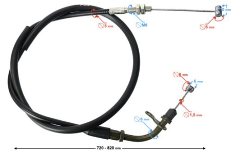 SUSPENSIE CADRU - Cablu acceleratie Barton FR 2