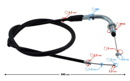 SUSPENSIE CADRU - Cablu acceleratie Barton Ranger Classic