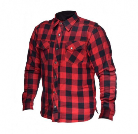 Camasi - Camasa moto cu protectii Leoshi, marime 2XL, culoare rosu