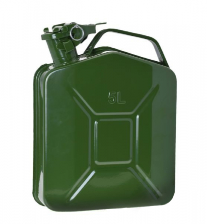 Canistre si accesorii combustibil - Canistra combustibil, capacitate 5L, din metal, culoare verde