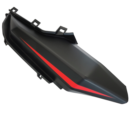 Suspensie Cadru - Capac rezervor combustibil partea dreapta, pentru Blade R, culoare negru/rosu