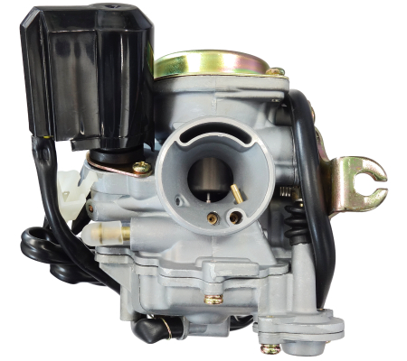 MOTOR - Carburetor Moretti GY6, 50cc 4T, t.18 mm, soc automat, capac metalic
