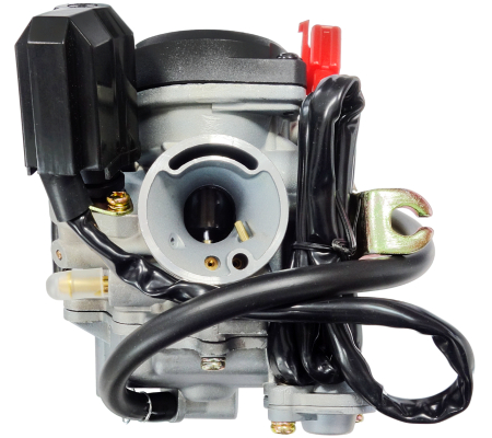 MOTOR - Carburetor Moretti GY6, 50cc 4T, t.16 mm, soc automat, capac de plastic