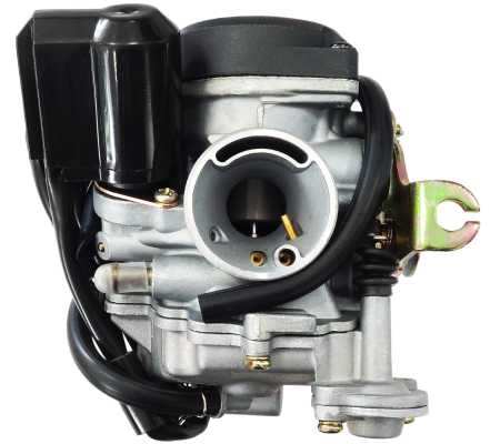 MOTOR - Carburetor Moretti GY6, 50cc 4T, t.18 mm, soc automat, capac de plastic