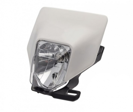 Carena + far - Carena cu far, Enduro, culoare alb