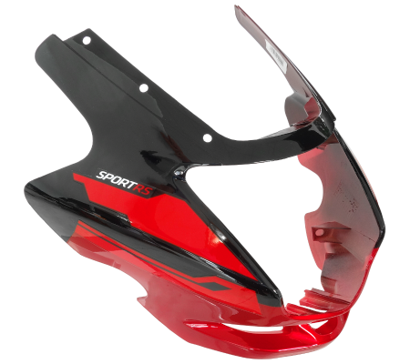 Suspensie Cadru - Carena fata Barton Sprint RS, culoare negru/rosu