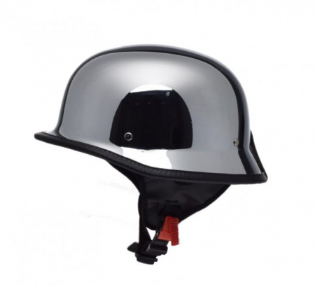 Casti - Casca moto Braincap, marime XL, culoare cromata, TN8679