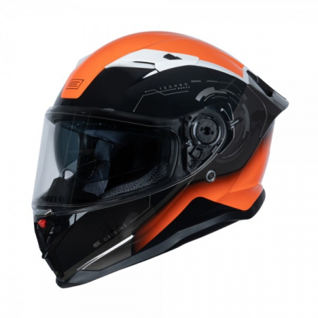 ECHIPAMENTE - Casca moto integrala cu ochelari, Origine Force Techno, marime L, culaore negru/portocaliu lucios, ECE22.06