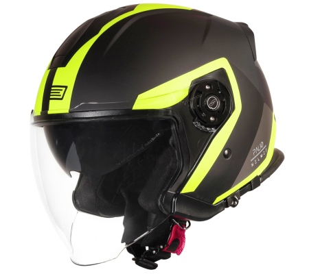 ECHIPAMENTE - Casca moto semi-integrala, Origine Palio 2.0 Techy, culoare negru/galben, marime L