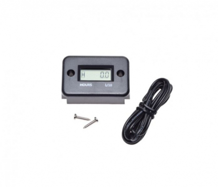 Afisaj / Bord - Ceas contorizare ore, culoare negru, distanta dintre orificiile de fixare