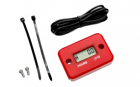 Electrica & Lumini - Ceas contorizare ore, culoare rosu