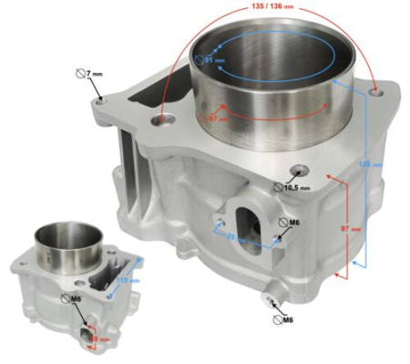 MOTOR - Cilindru Hisun Tactic 550 (P0150001211A0000)