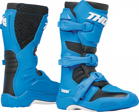 Cizme - Cizme copii atv/cross Thor Blitz XR, culoare albastru/negru, marime 32