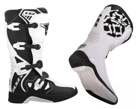 ECHIPAMENTE - Cizme Cross/Enduro LS2 Raptor,marime 45, albi/negrii - LS2