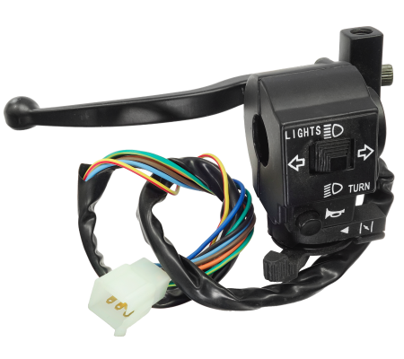 ELECTRICA & LUMINI - Comanda lumini si maneta frana atv 7 pini si suport oglinda