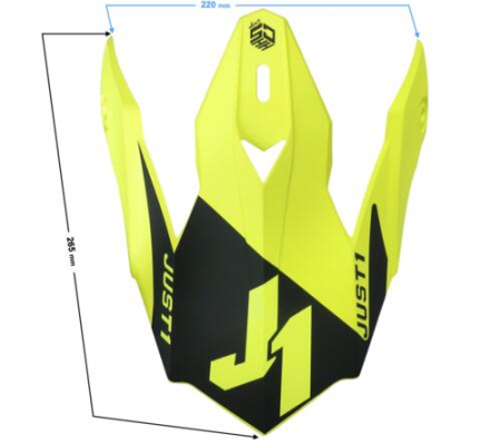 ECHIPAMENTE - Cozoroc casca JUST1 J-32 copii, culoare gri/rosu/galben fluo
