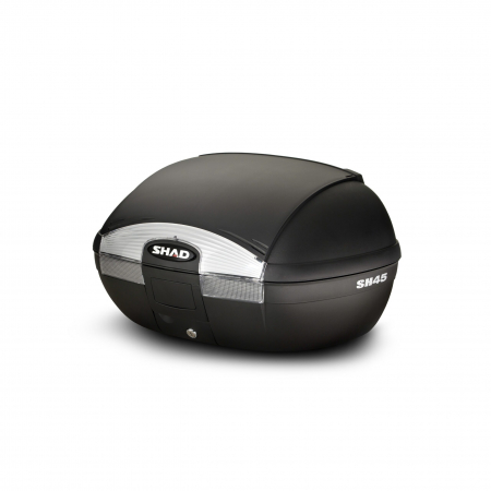 Cutii / Genti - Cutie bagaje (top case) SHAD SH45, placa montaj inclusa, culoare negru