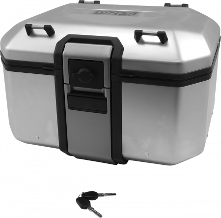 Transport & Depozitare - Cutie portbagaj Top Case moto, Kenai by Moose Racing, 37l, culoare argintiu