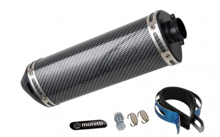 EVACUARE - Final toba moto universala, ALUMINIUM05, diametru teava 38mm