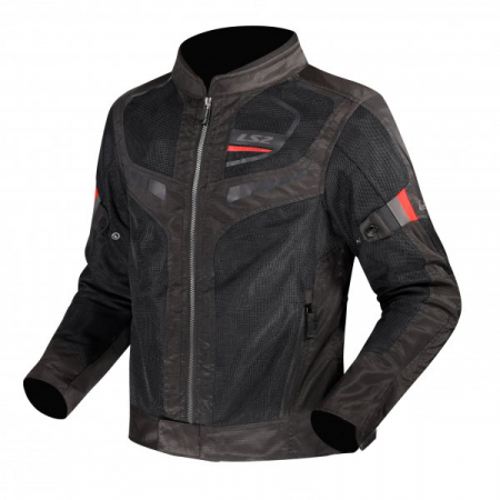 Echipament Strada - Geaca moto LS2 Garda Air Man, culoare negru/rosu, marime M