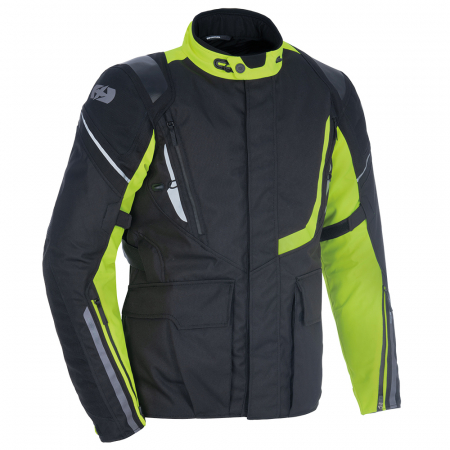 Geci - Geaca Moto textila Montreal 4.0 MS Dry2Dry, marime L, culoare negru/fluorescent